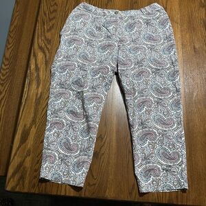 TALBOTS paisley women’s pants in a wonderful pattern size 14 W‎